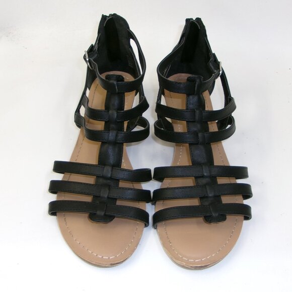 Esprit Carrie‎ Lightweight Black Gladiator Wedge Sandals Size 9 - Picture 1 of 5